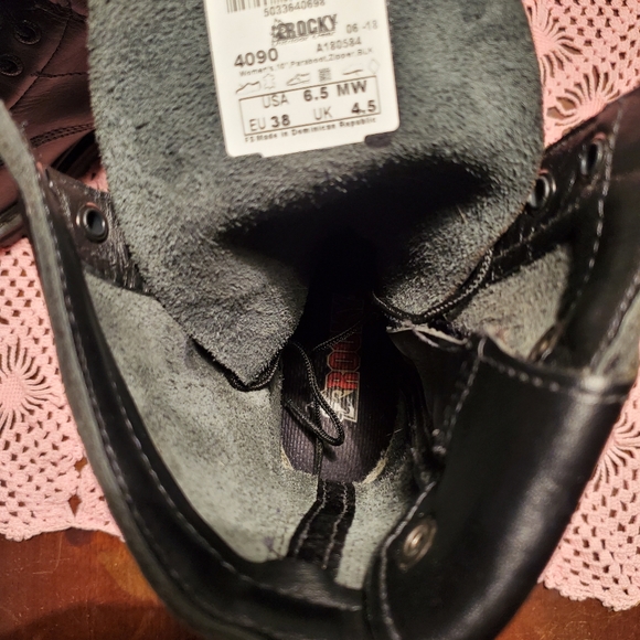 Rocky STYLE 4090 Womens 10" Paraboot w/Zipper Size US 7.5 (SEE NOTE IN DESCRIPTI - Picture 9 of 11